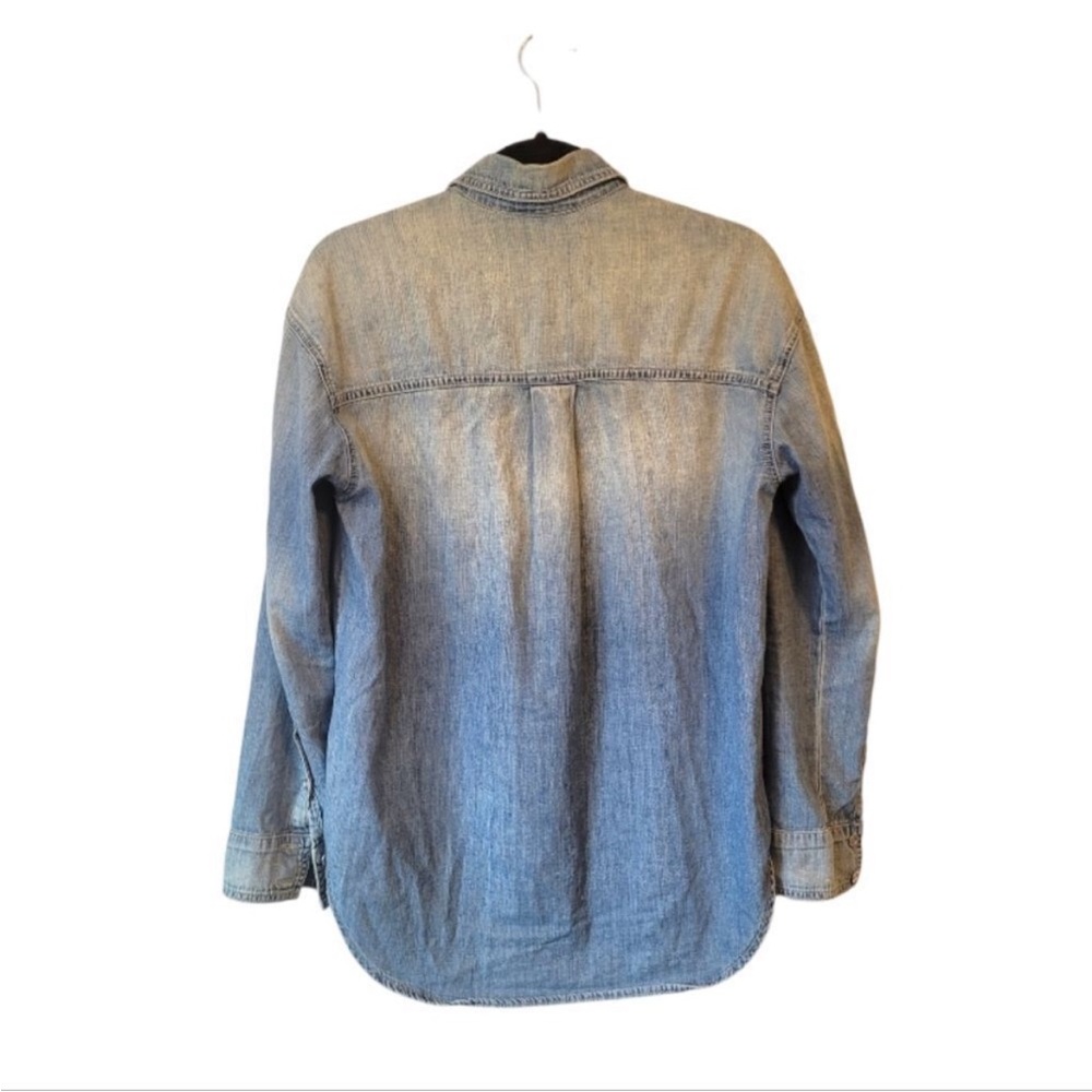 J Brand Light Blue Denim Cotton Shirt, NWOT - Picture 2 of 5